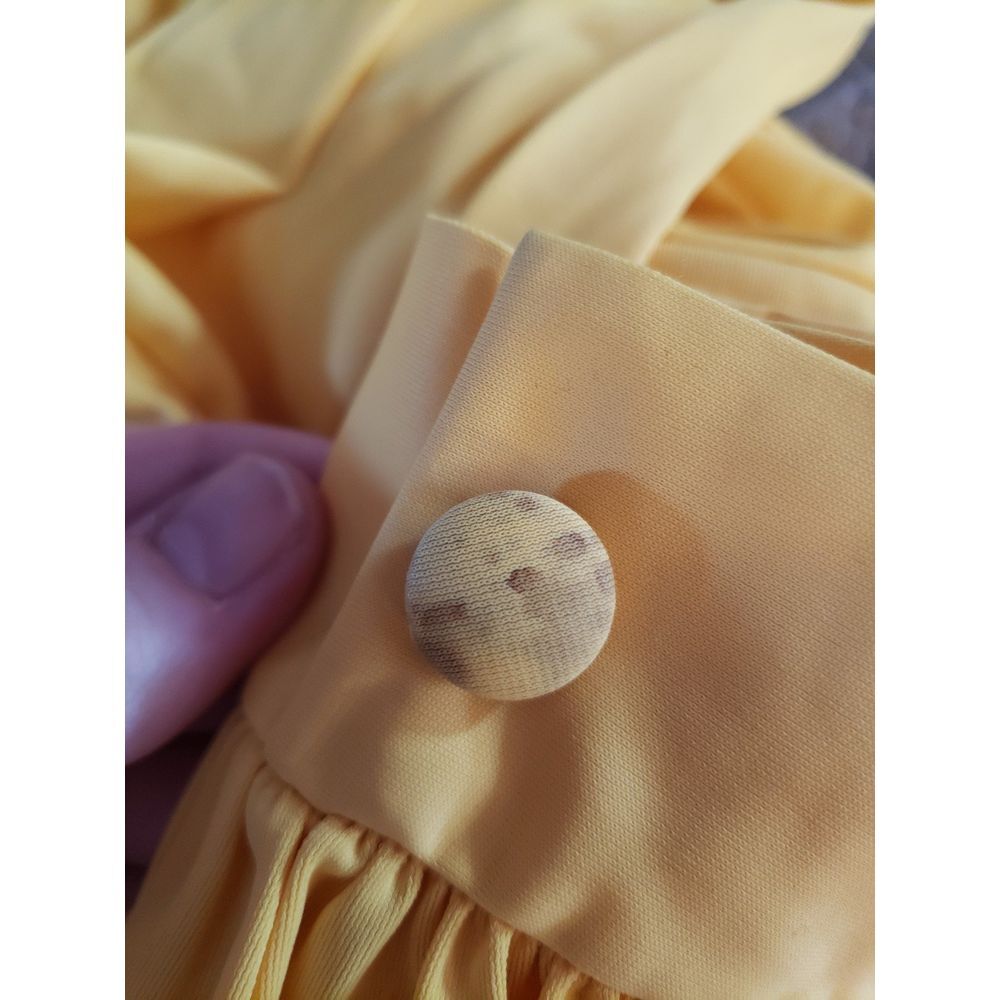 70s Yellow Hostess‎ Dress - Picture 6 of 7
